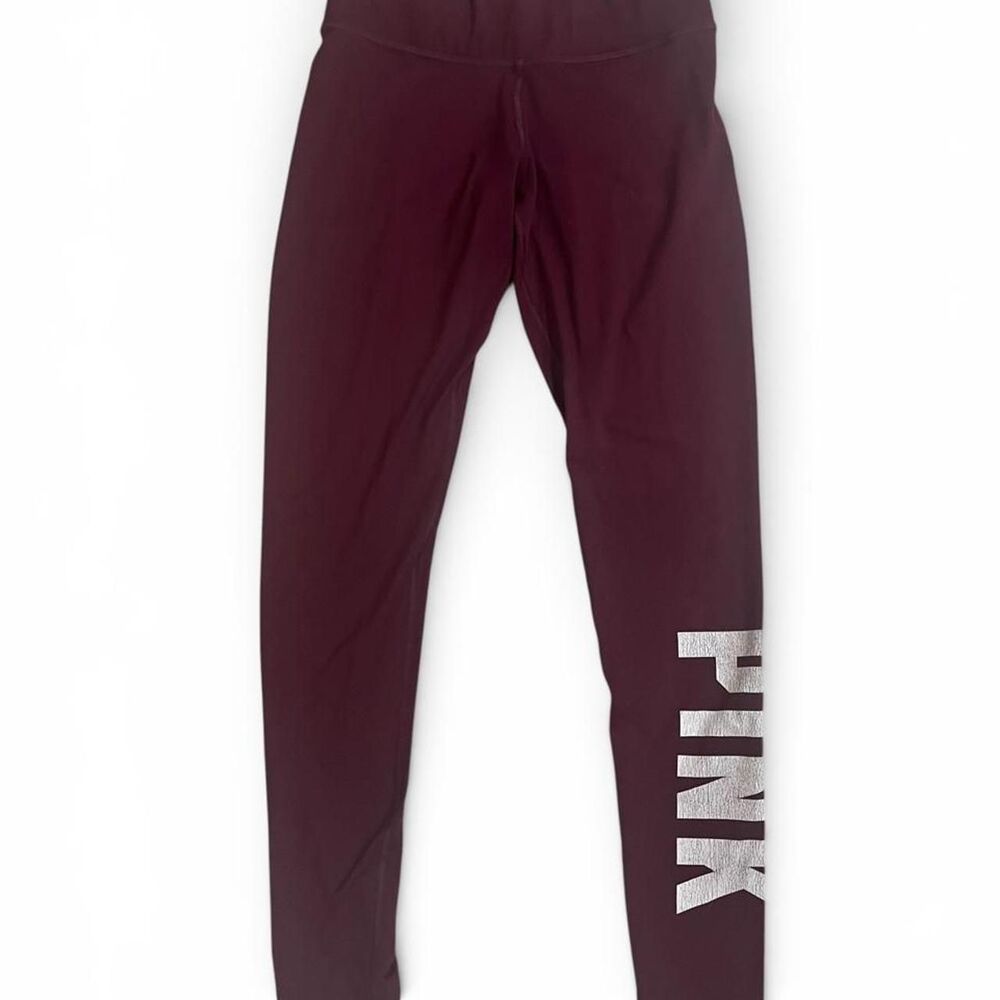 Victoria-s-secret Women's Burgundy and Purple Leggings
